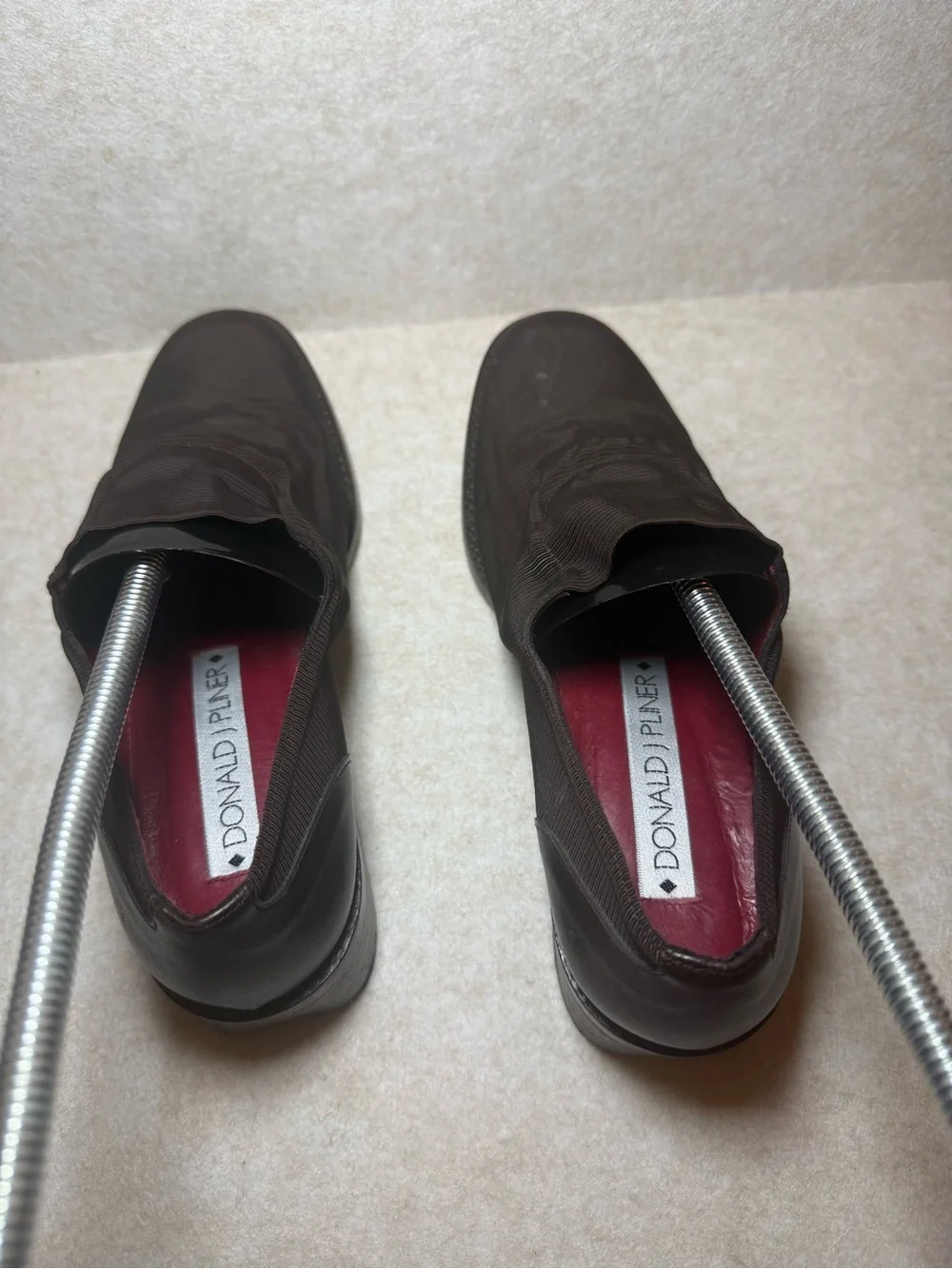 Donald J. Pliner Ribbed Brown Espresso S4 Great Slip On Loafers Flats Size 6M